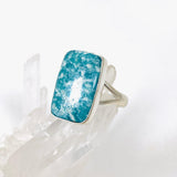 Amazonite rectangular ring s.7 KRGJ2896 - Nature's Magick