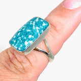 Amazonite rectangular ring s.7 KRGJ2896 - Nature's Magick