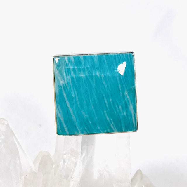 Amazonite square ring s.11 KRGJ2898 - Nature's Magick