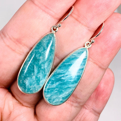 Amazonite teardrop earrings KEGJ1318 - Nature's Magick