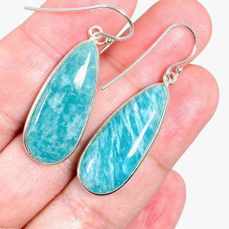 Amazonite teardrop earrings KEGJ1318 - Nature's Magick