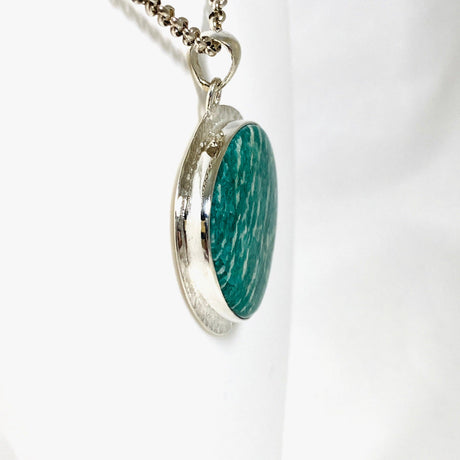 Amazonite teardrop pendant with a hammered setting KPGJ3753 - Nature's Magick