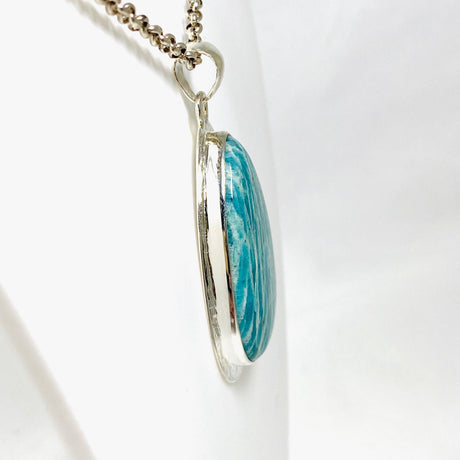 Amazonite teardrop pendant with a hammered setting KPGJ3754 - Nature's Magick