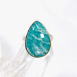 Amazonite teardrop ring s.8 KRGJ2892 - Nature's Magick