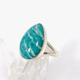 Amazonite teardrop ring s.8 KRGJ2892 - Nature's Magick