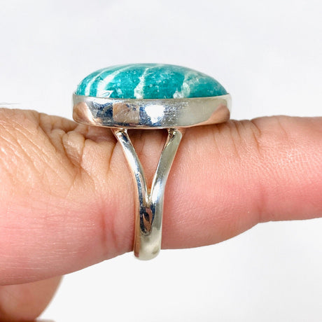 Amazonite teardrop ring s.8 KRGJ2892 - Nature's Magick