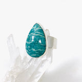 Amazonite teardrop ring s.9 KRGJ2893 - Nature's Magick