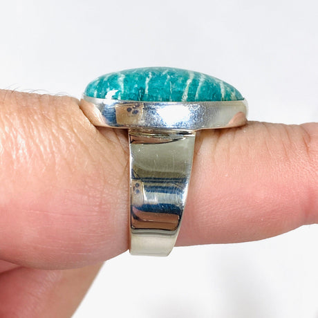 Amazonite teardrop ring s.9 KRGJ2893 - Nature's Magick