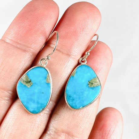 American Turquoise Freeform Earrings KEGJ1430 - Nature's Magick