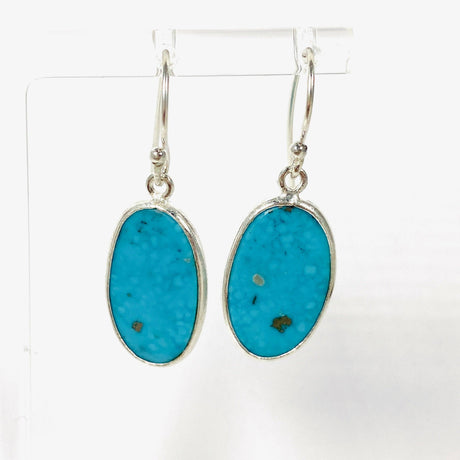 American Turquoise Oval Earrings KEGJ1428 - Nature's Magick