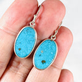 American Turquoise Oval Earrings KEGJ1428 - Nature's Magick