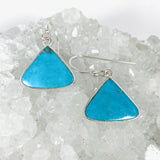 American Turquoise Triangular Earrings KEGJ1429 - Nature's Magick