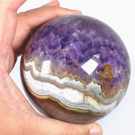 Amethyst Agate sphere AMAS-01 - Nature's Magick