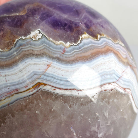 Amethyst Agate sphere AMAS-01 - Nature's Magick