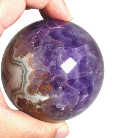 Amethyst Agate sphere AMAS-02 - Nature's Magick