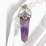 Amethyst Double Point Pendant with Moonstone Accent Stone PPGJ1230