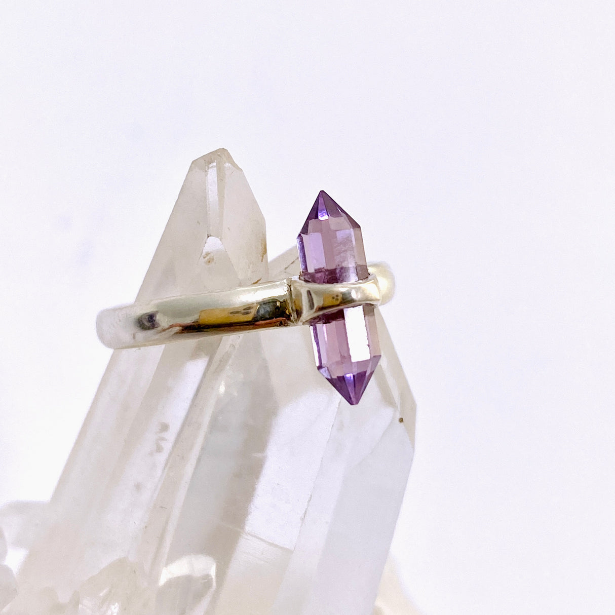 Amethyst Double Point Ring RRR-07