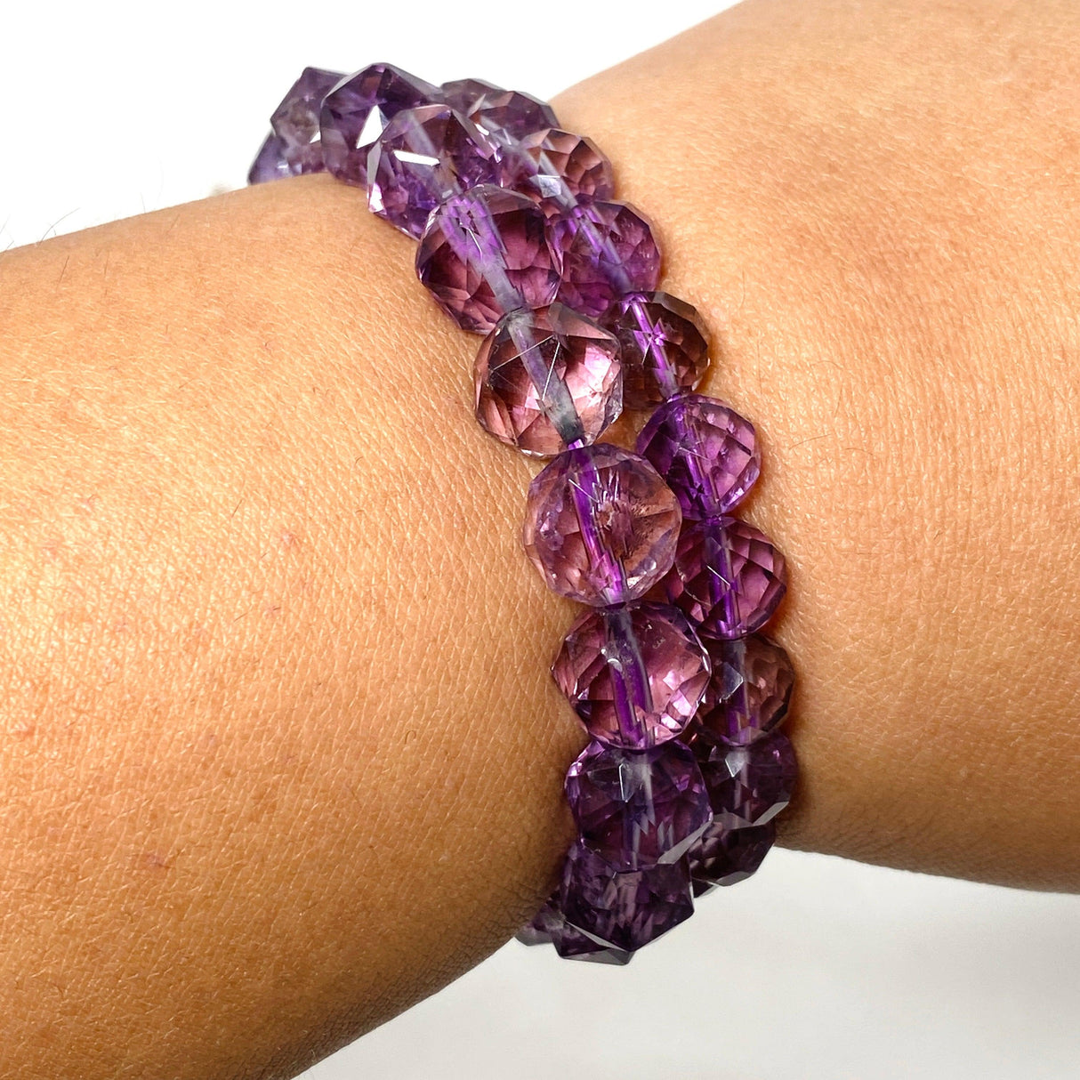 Amethyst Faceted Bead Bracelet - Nature's Magick