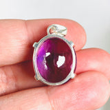 Amethyst faceted oval pendant KPGJ3933 - Nature's Magick