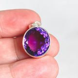 Amethyst faceted oval pendant KPGJ3934 - Nature's Magick