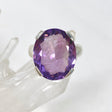 Amethyst faceted oval ring s.8 KRGJ2966 - Nature's Magick