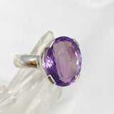 Amethyst faceted oval ring s.8 KRGJ2966 - Nature's Magick