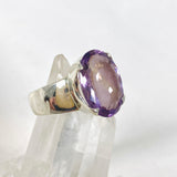 Amethyst faceted oval ring s.9 KRGJ2967 - Nature's Magick