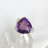 Amethyst faceted triangular ring s.7 KRGJ2962 - Nature's Magick