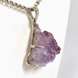 Amethyst Flower Raw Crystal Pendant PPGJ1294