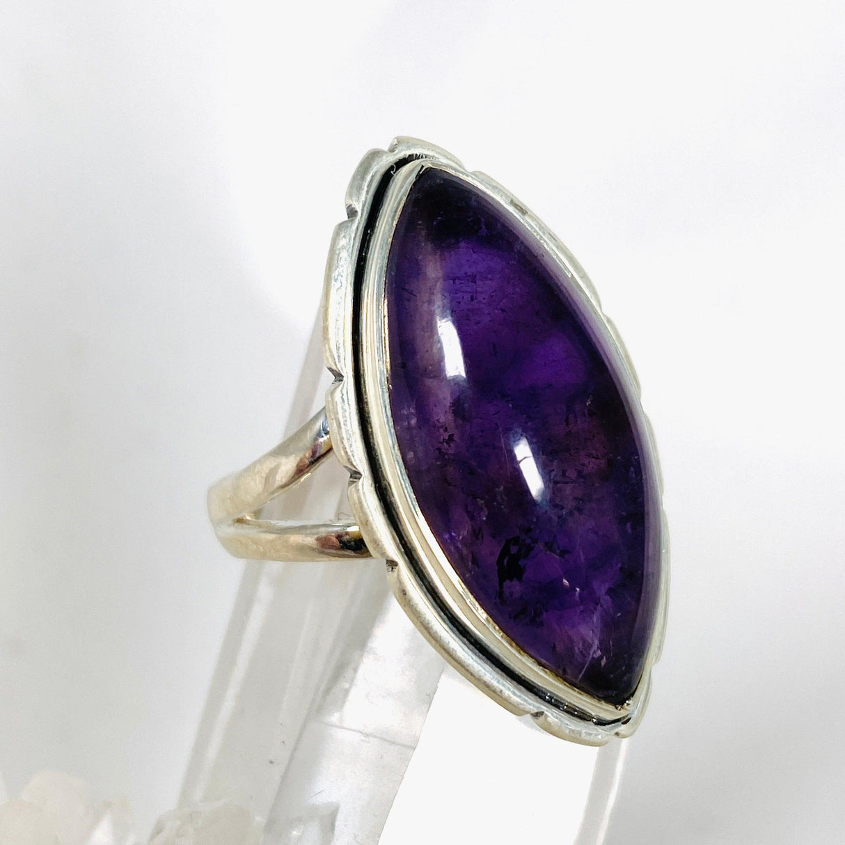 Amethyst marquise ring s.9 KRGJ2976 - Nature's Magick