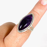 Amethyst marquise ring s.9 KRGJ2976 - Nature's Magick