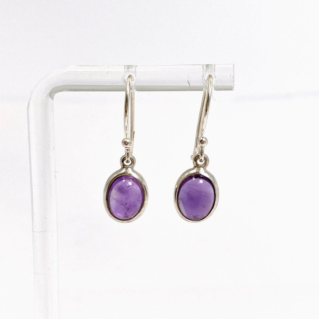 Amethyst Oval Cabochon Earrings PEGJ401