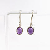 Amethyst Oval Cabochon Earrings PEGJ401