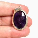Amethyst Oval Cabochon Pendant THP-27