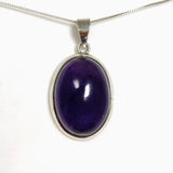 Amethyst Oval Cabochon Pendant THP-27
