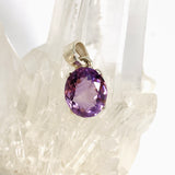 Amethyst Oval Faceted Pendant PPGJ1291