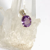 Amethyst Oval Faceted Pendant PPGJ1291