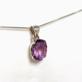 Amethyst Oval Faceted Pendant PPGJ1291