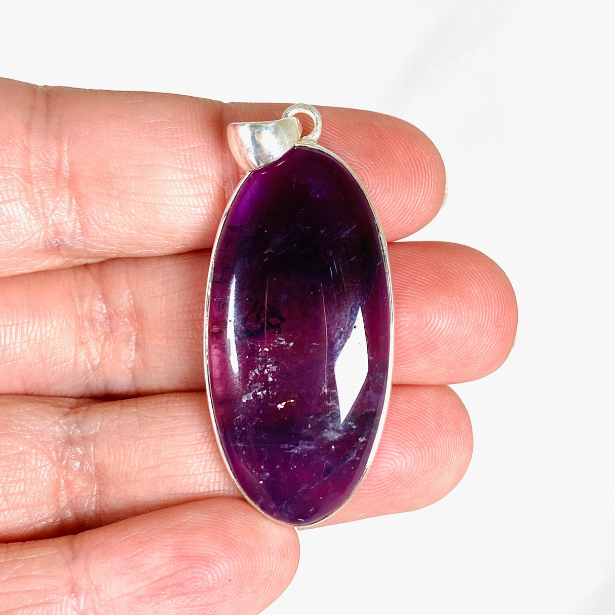 Amethyst oval pendant KPGJ3960 - Nature's Magick