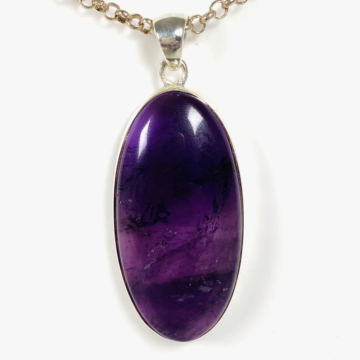 Amethyst oval pendant KPGJ3960 - Nature's Magick