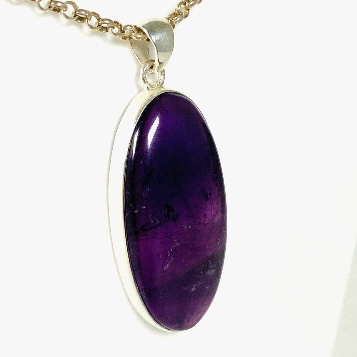 Amethyst oval pendant KPGJ3960 - Nature's Magick