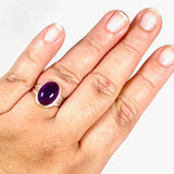 Amethyst oval ring s.10 KRGJ2951 - Nature's Magick