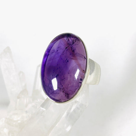 Amethyst oval ring s.11 KRGJ2968 - Nature's Magick