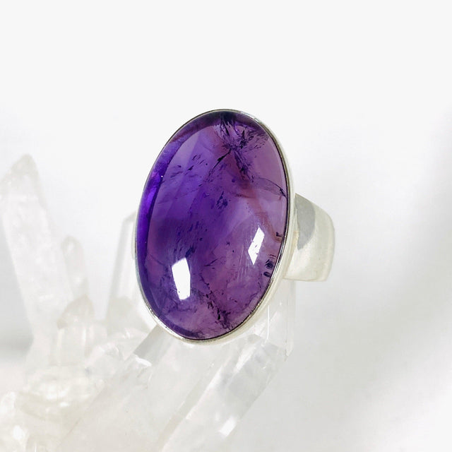 Amethyst oval ring s.11 KRGJ2968 - Nature's Magick