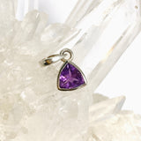 Amethyst Petite Triangular Faceted Pendant PPGJ1293