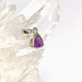 Amethyst Petite Triangular Faceted Pendant PPGJ1293