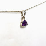 Amethyst Petite Triangular Faceted Pendant PPGJ1293