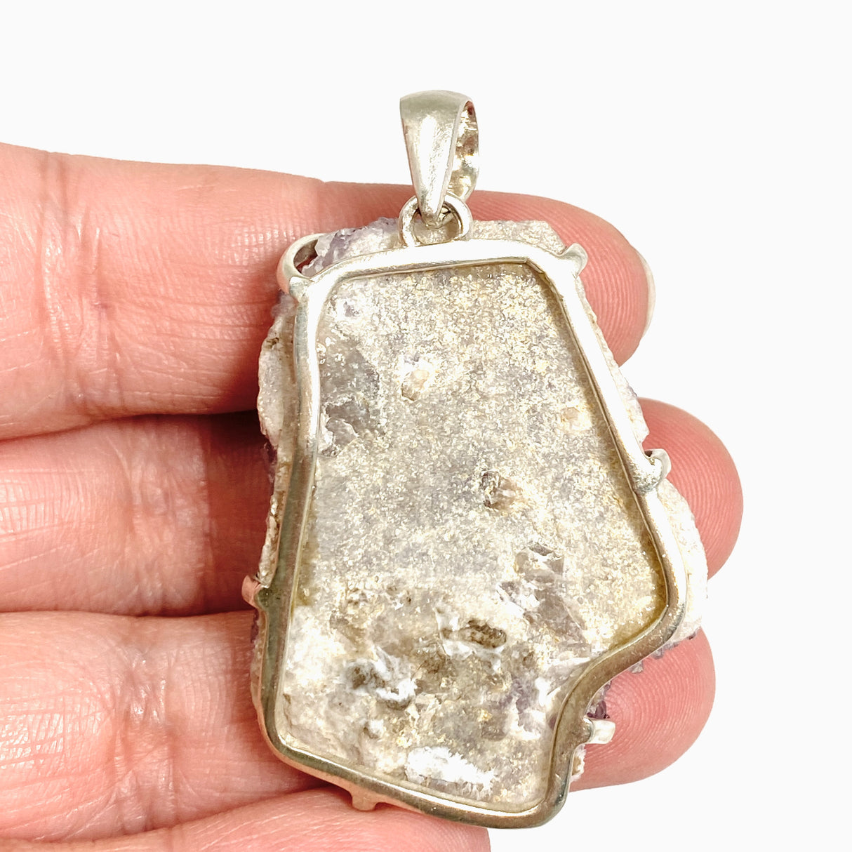 Amethyst Raw Crystal Freeform Pendant PPGJ1296