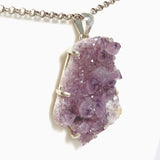 Amethyst Raw Crystal Freeform Pendant PPGJ1296