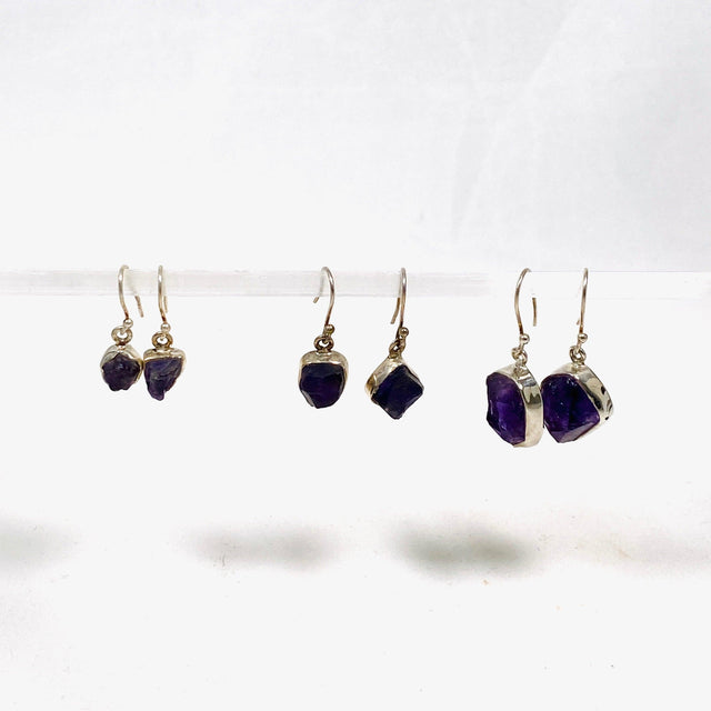 Amethyst raw earrings E2359-AM